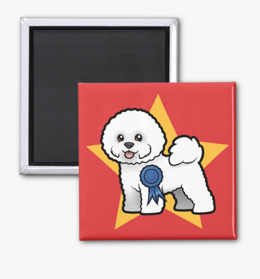 Best In Show Bichon Frise Fridge Magent - Bichon Frise Cartoon, Transparent Clipart