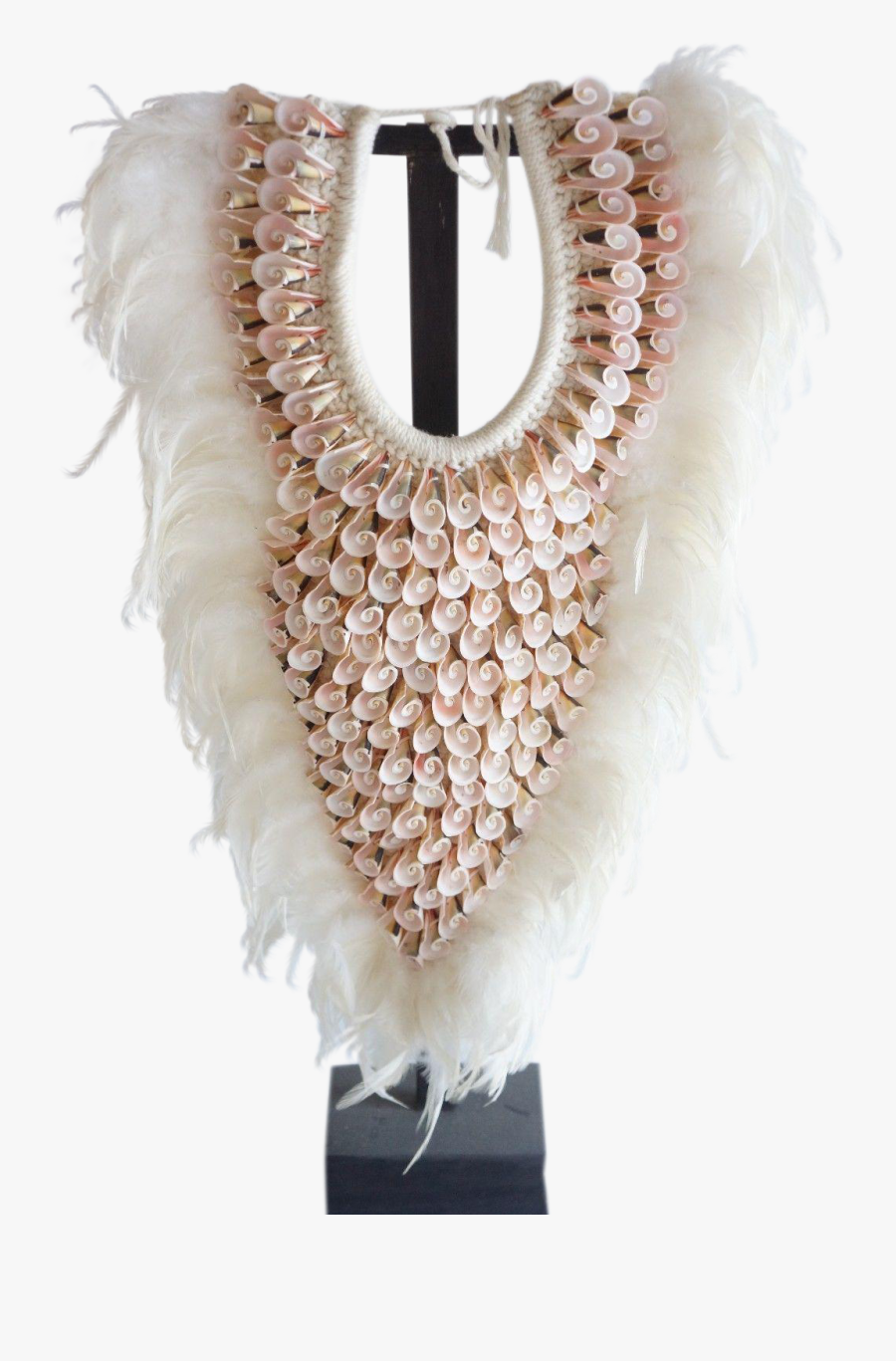 Clip Art White Seashell Tribal On - Necklace, Transparent Clipart