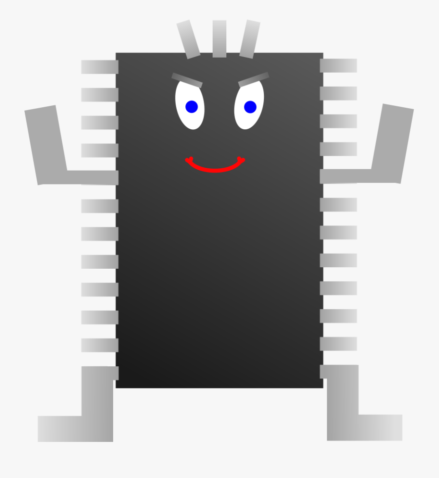 Processor Normal Svg Clip Arts - Processor Clock, Transparent Clipart