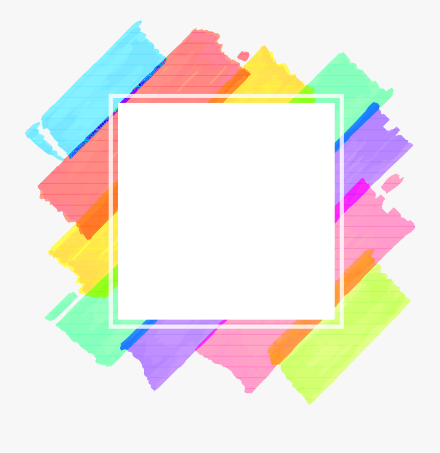 Abstract Frames Png - Colorful Frame Vector Png, Transparent Clipart