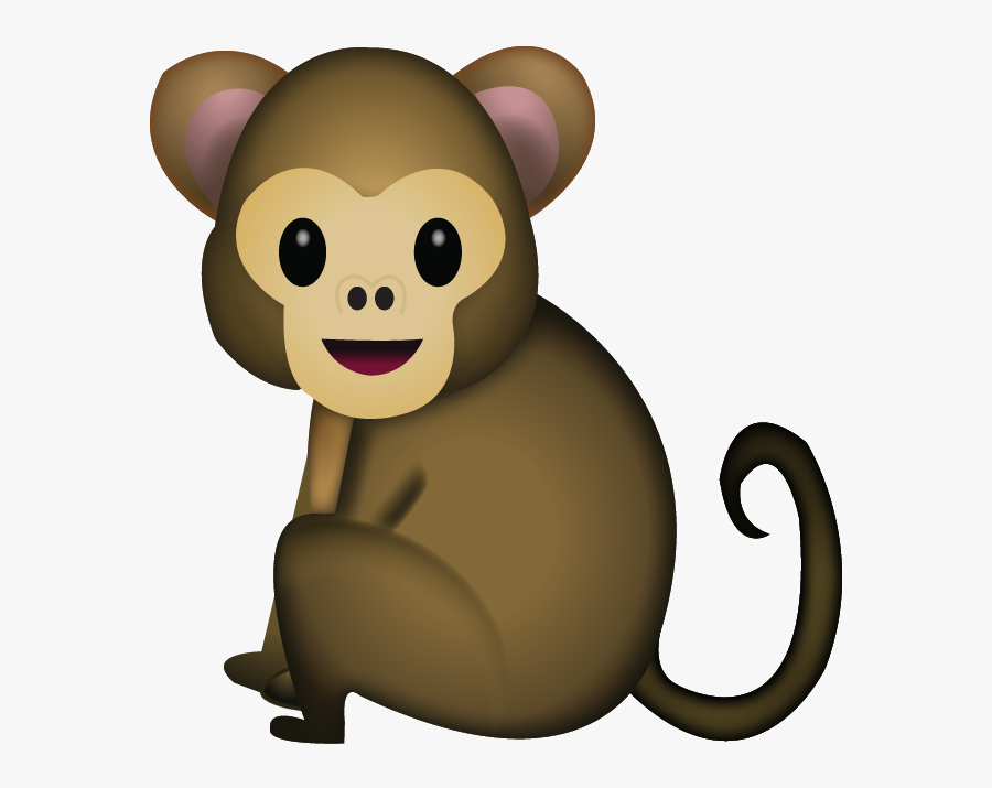 Download Monkey Emoji Icon - Transparent Background Monkey Emoji, Transparent Clipart