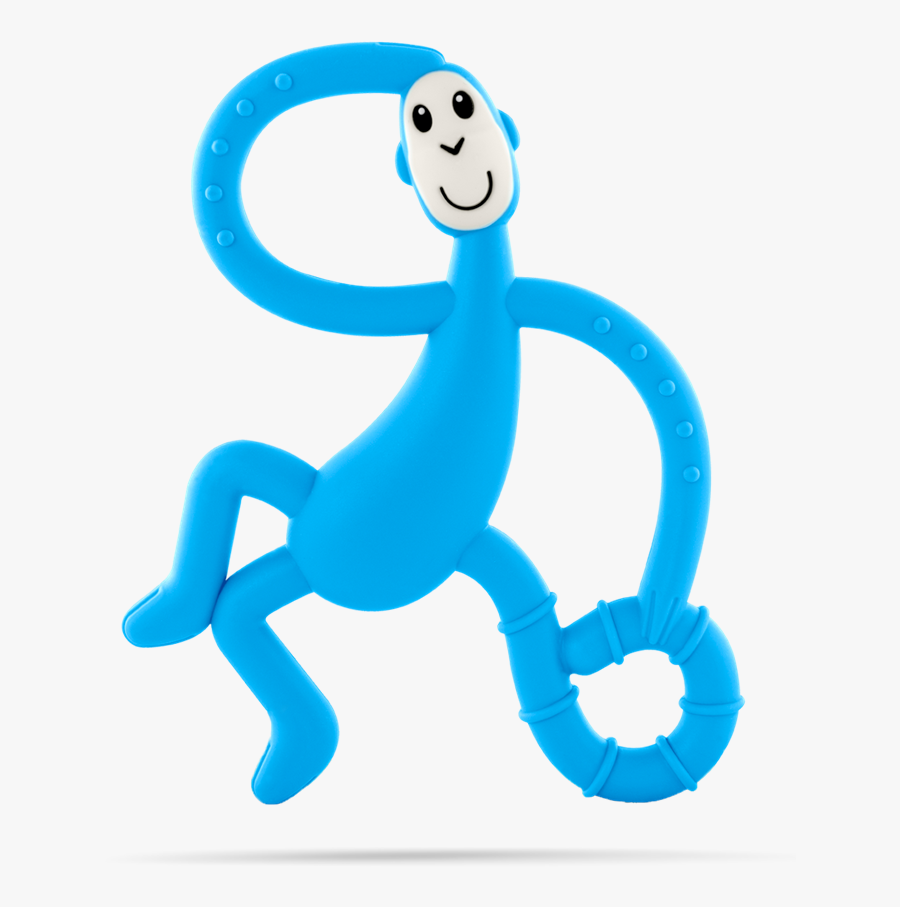 Light Blue Dancing Monkey Teether - Matchstick Monkey Blå, Transparent Clipart