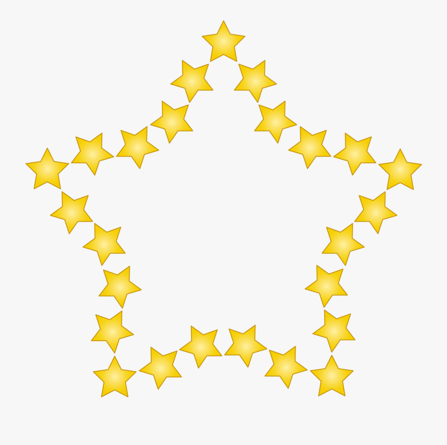 The Five Stars Surround The Five Star Metal Png Download - 星星 等級, Transparent Clipart