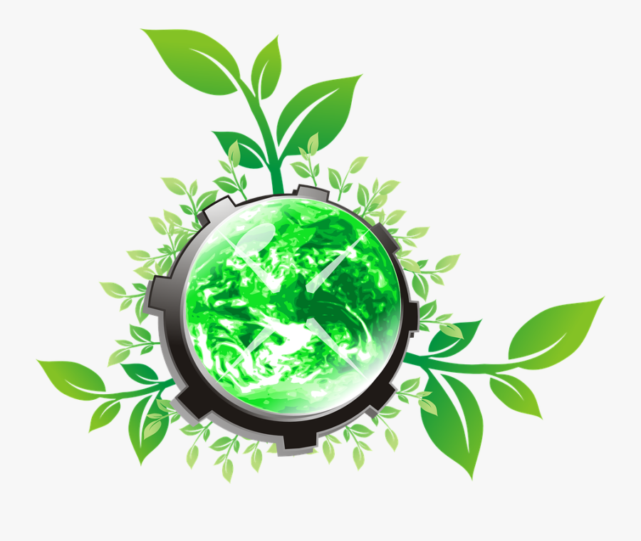 World, Leaf, Circle, Grass - Green World Logo Png, Transparent Clipart
