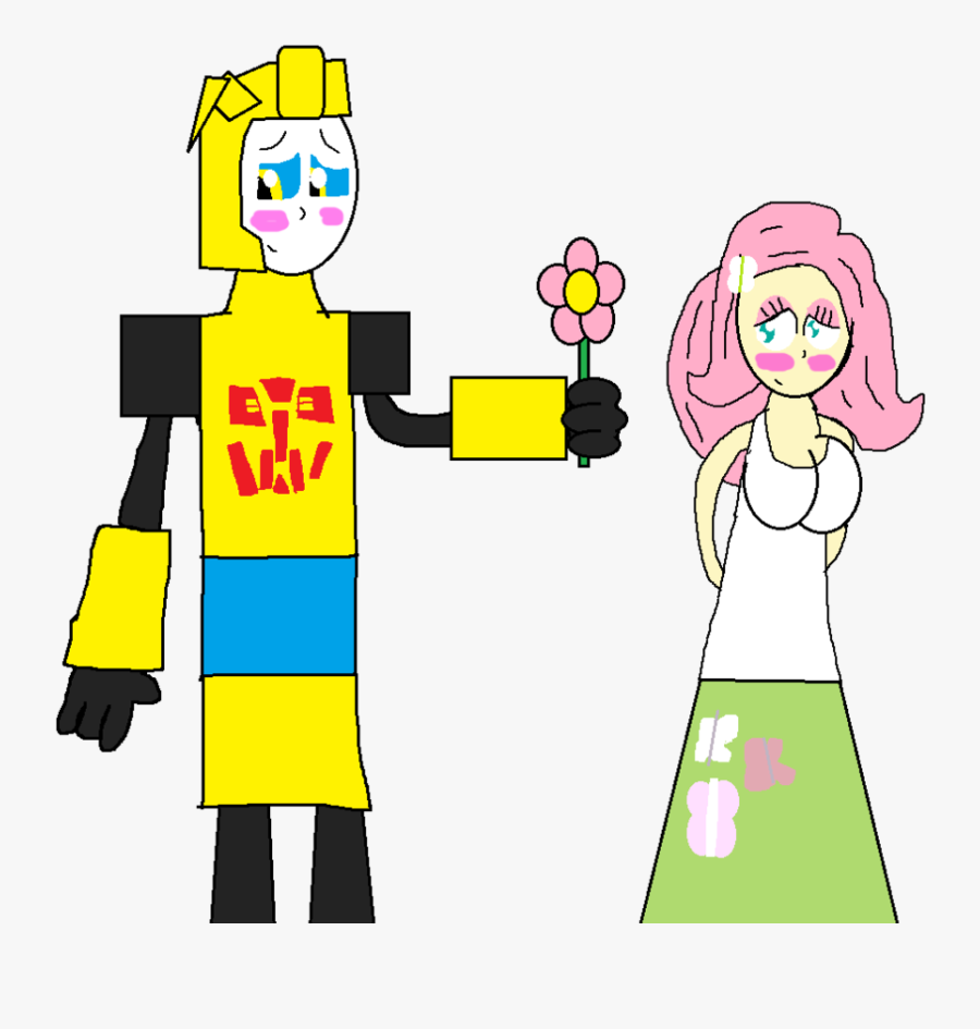 Bumblebee X Fluttershy By G1bfan - Cartoon, Transparent Clipart