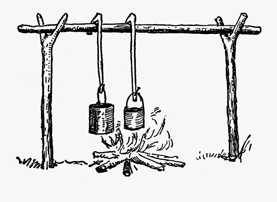 Drawing Camp Fire, Transparent Clipart