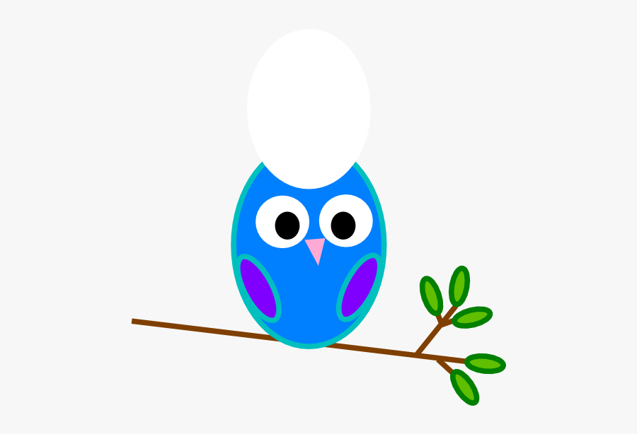 Purple Owl Svg Clip Arts - Owls On A Branch Cartoon, Transparent Clipart