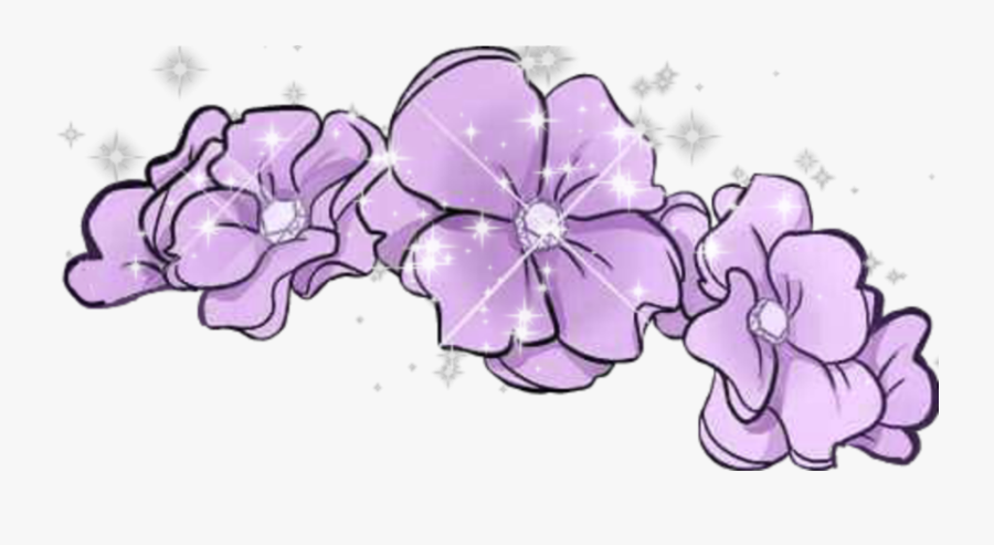 #ftestickers #clipart #flowers #flowercrown #luminous - Hydrangea, Transparent Clipart
