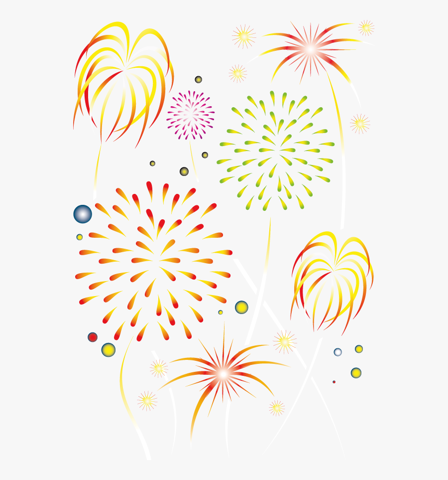 New Year Fireworks Lantern - 煙花 畫 法, Transparent Clipart