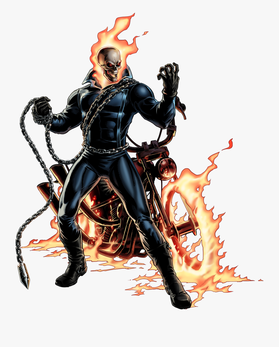 Clipart Skull Ghost Rider - Ghost Rider Marvel Comics, Transparent Clipart