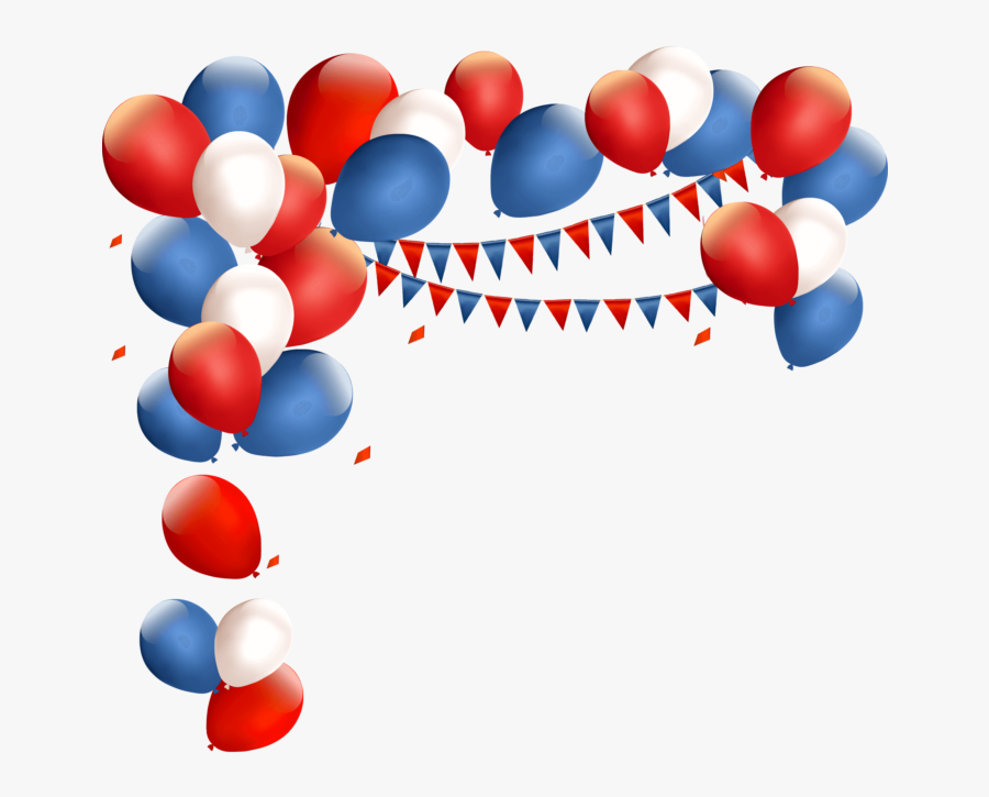Balloons Frame Png Image Free Download Searchpng - Red And Blue Balloons Png, Transparent Clipart