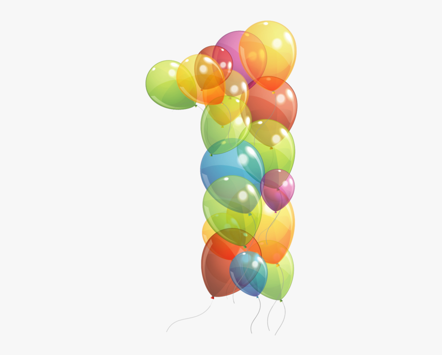 Number 1 Balloon Png Transparent, Transparent Clipart