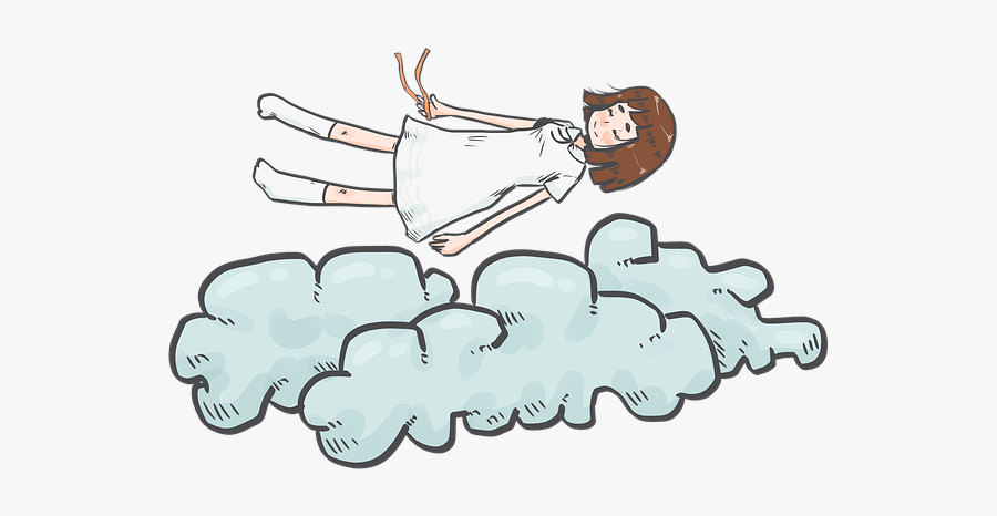 Dream, Sleep, Girl, Sleeping, Woman, Relax, Tired - Cartoon, Transparent Clipart