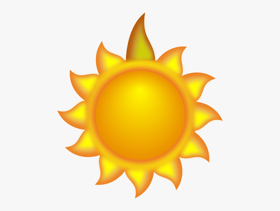 Clipart Red Sun Ray Clipart - Transparent Background Sun Clipart, Transparent Clipart
