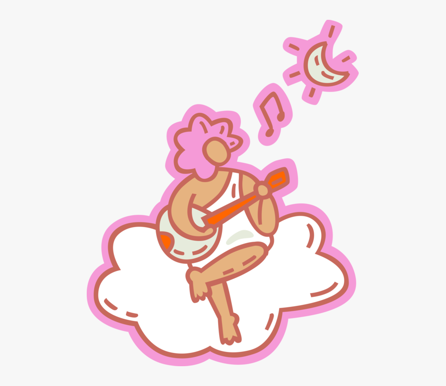 Vector Illustration Of Cupid God Of Desire And Erotic, Transparent Clipart