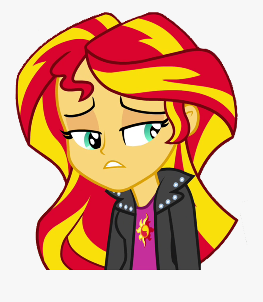 My Little Pony Equestria Girls Sunset Shimmer Sad - Da Sunset Shimmer Equestria Girls, Transparent Clipart