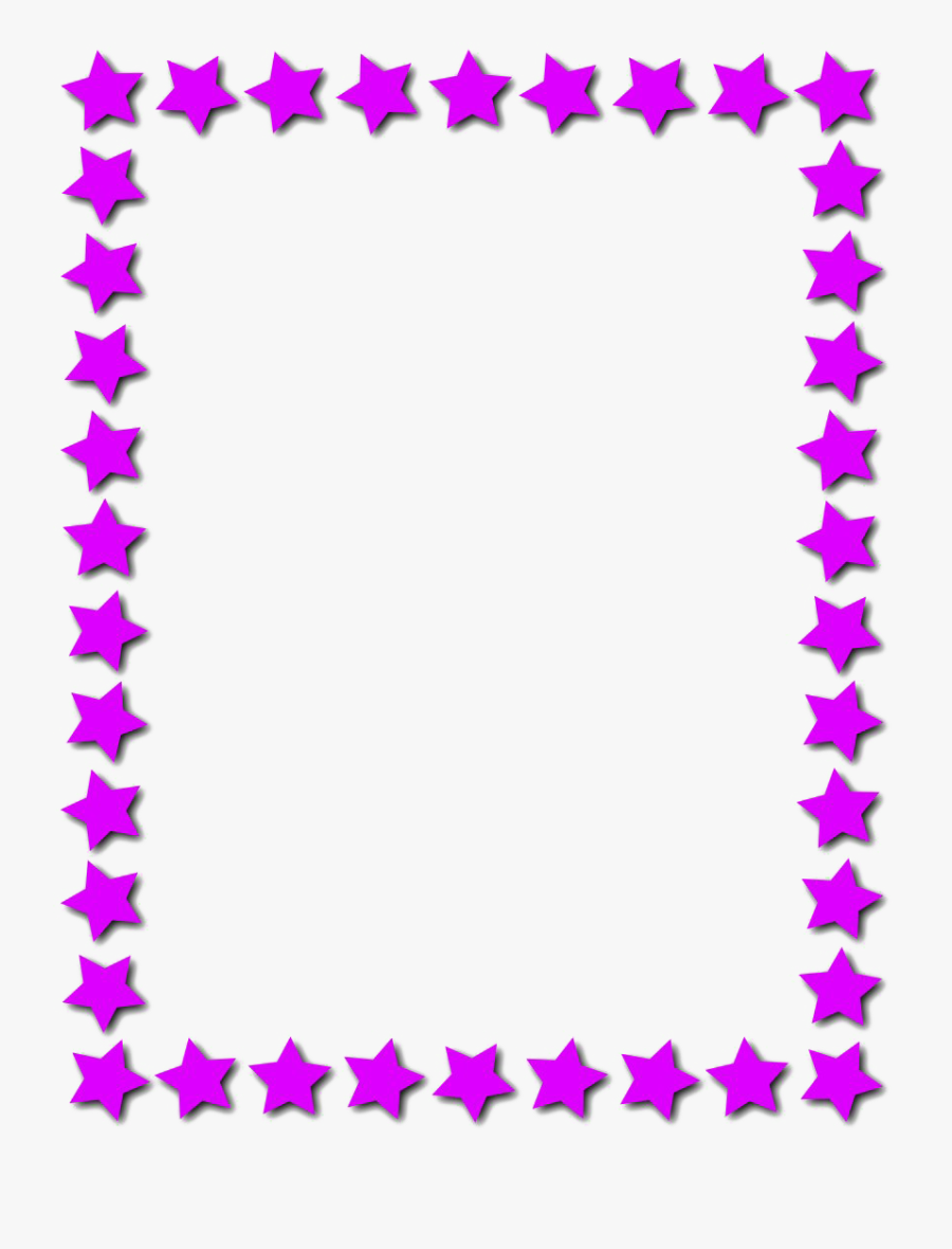 Purple Frame Png Image File - Simple Border Design Black And White, Transparent Clipart