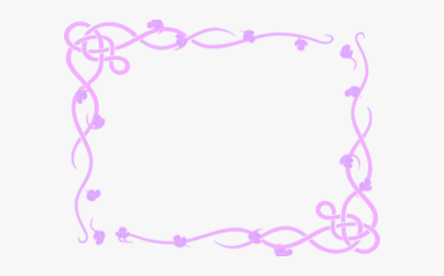 Love Frame Clipart Purple - Simple Page Border Design, Transparent Clipart