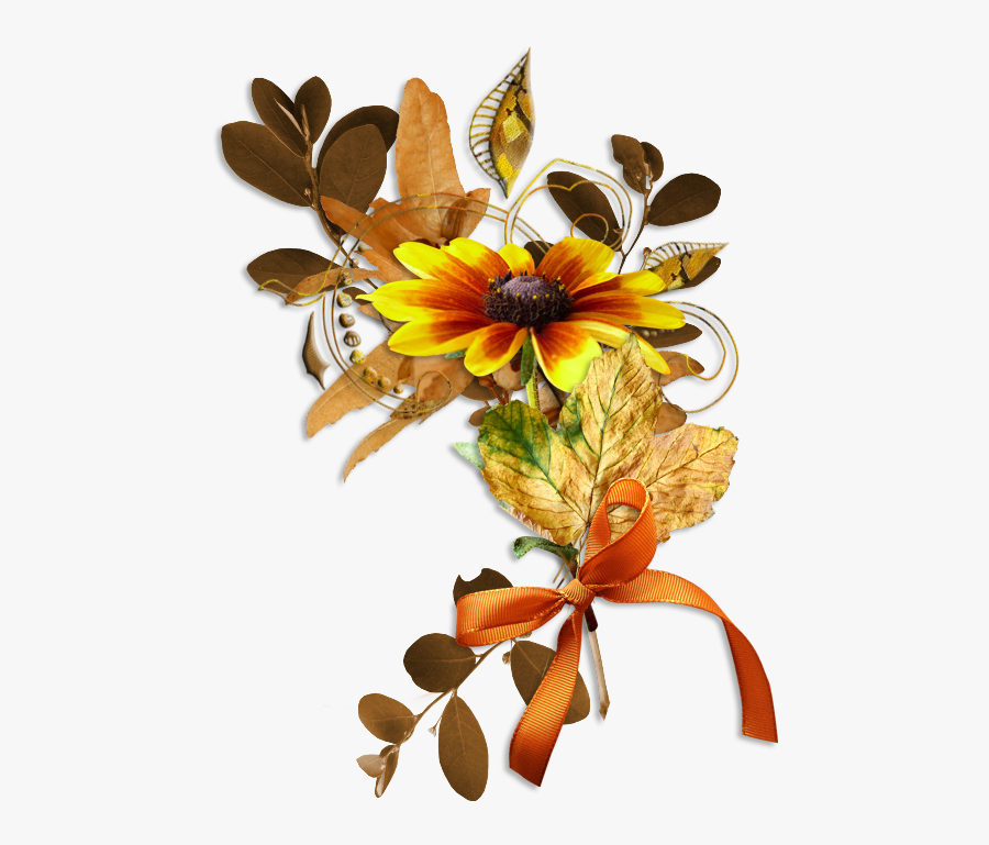 Transparent Background Fall Flowers Clipart, Transparent Clipart