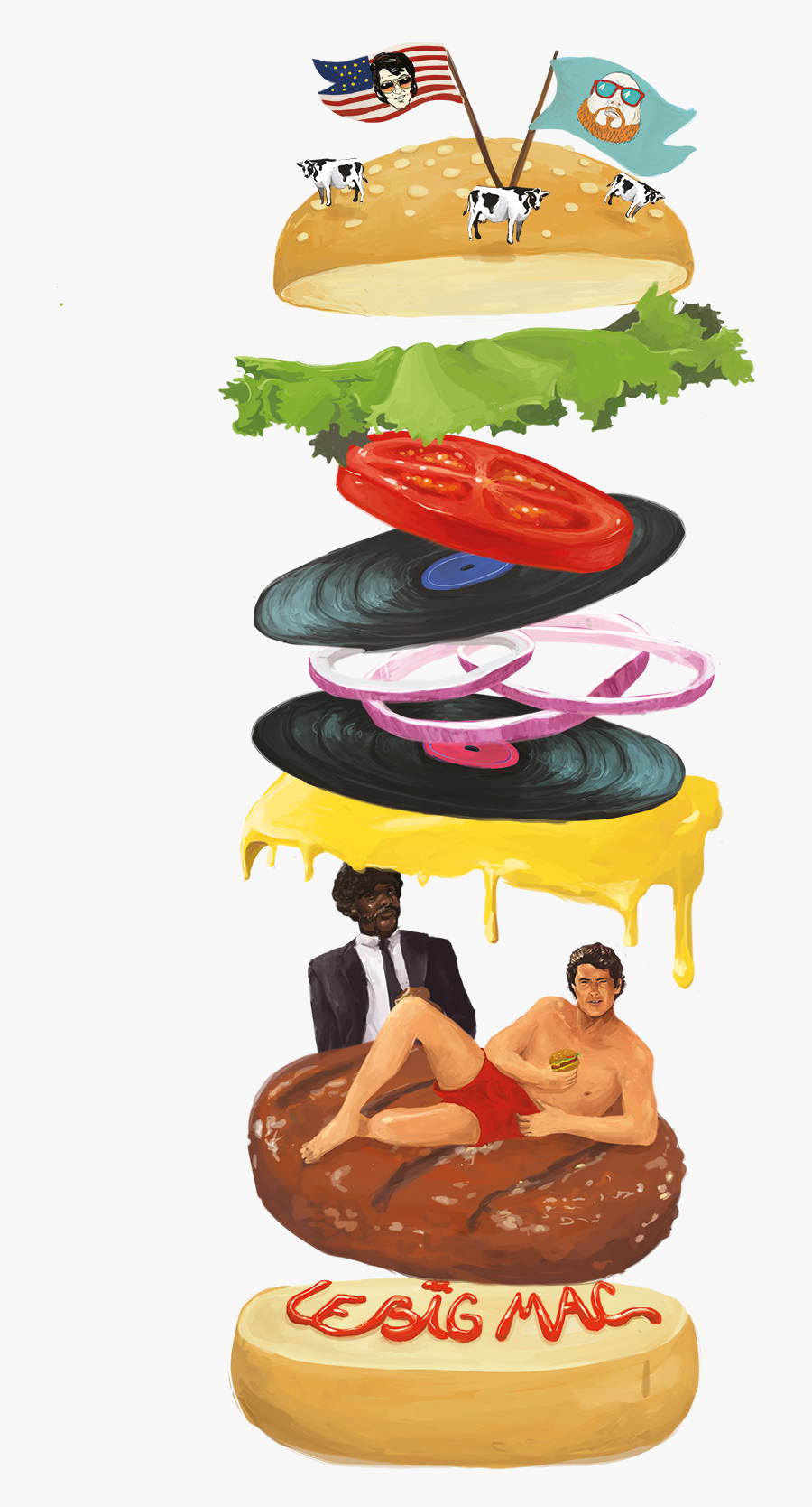 Le Big Mac Claire - Baked Goods, Transparent Clipart