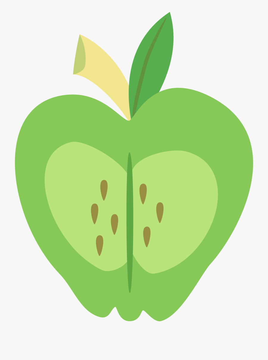 Transparent Big Mac Png - My Little Pony Cutie Marks Apple, Transparent Clipart
