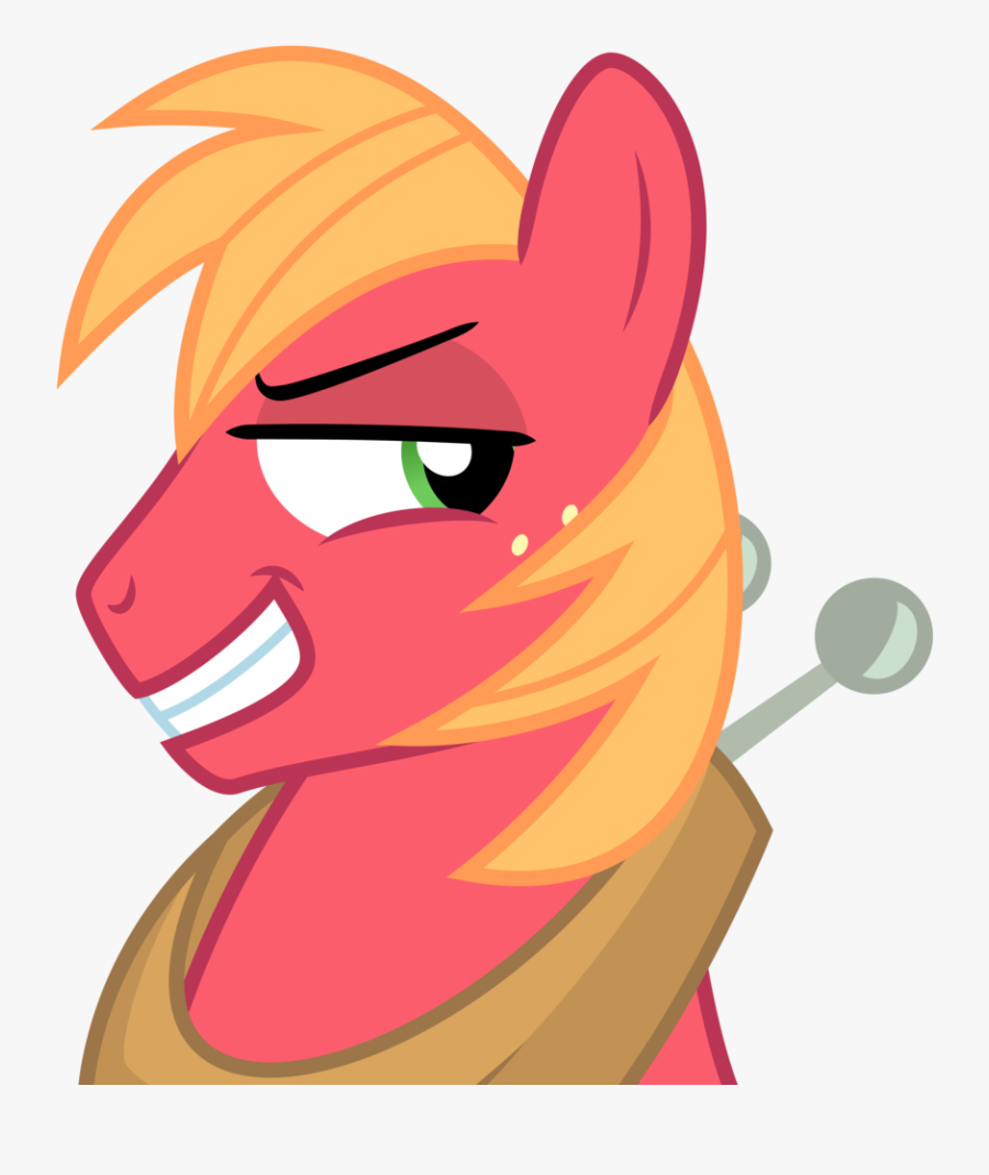 Grin Clipart Smirk - Big Macintosh Face, Transparent Clipart