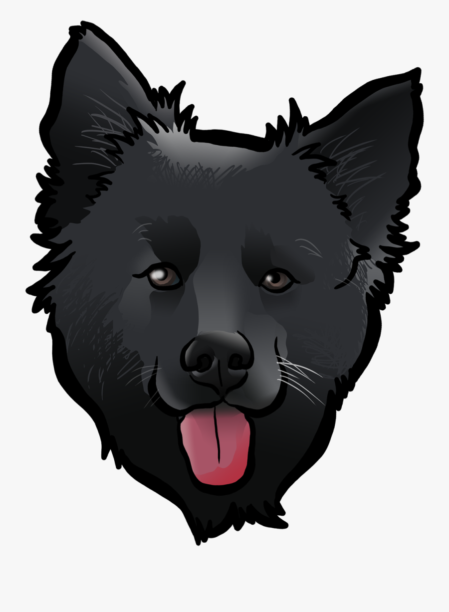 Mean Dog Png - Schipperke Dog Cartoon, Transparent Clipart