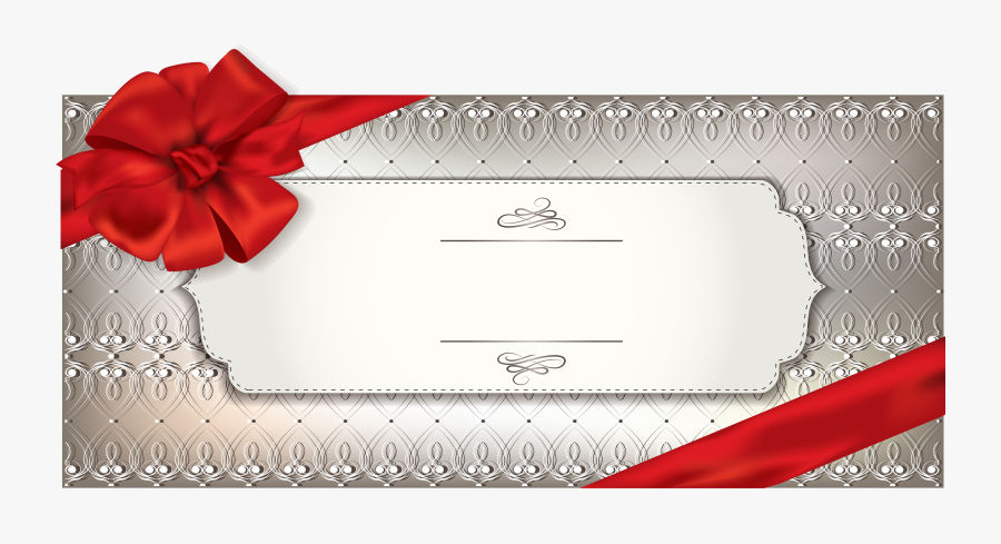 Empty Gift Card, Transparent Clipart