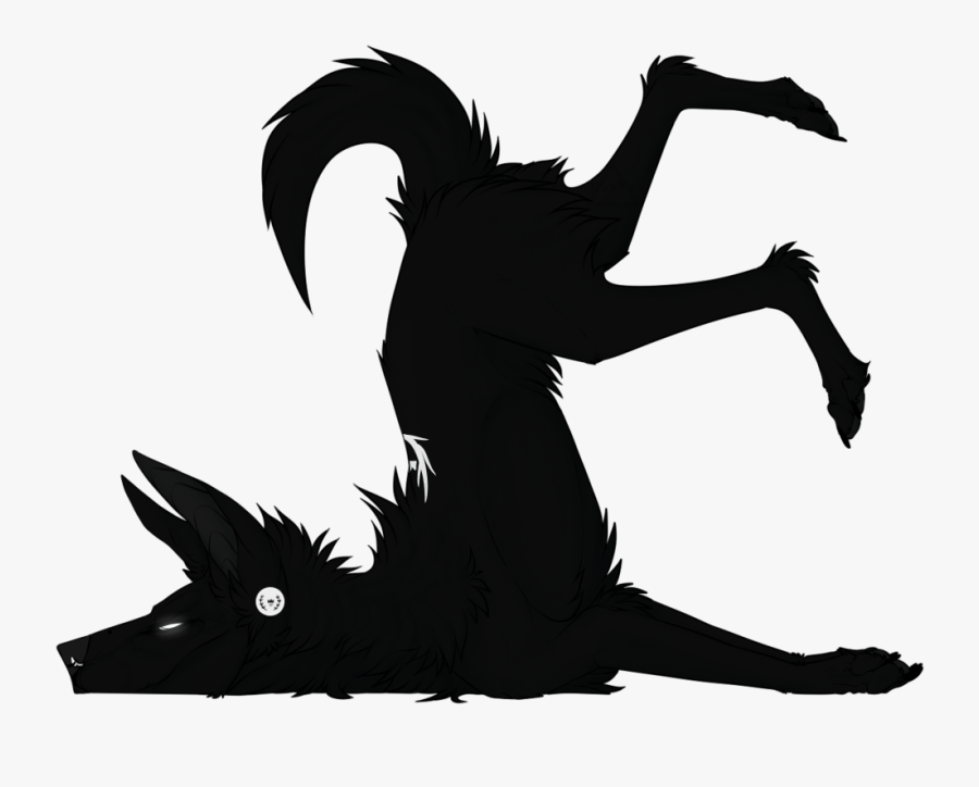 Canidae Clip Art Legendary Creature Dog Silhouette - Silhouette Dead Dog, Transparent Clipart