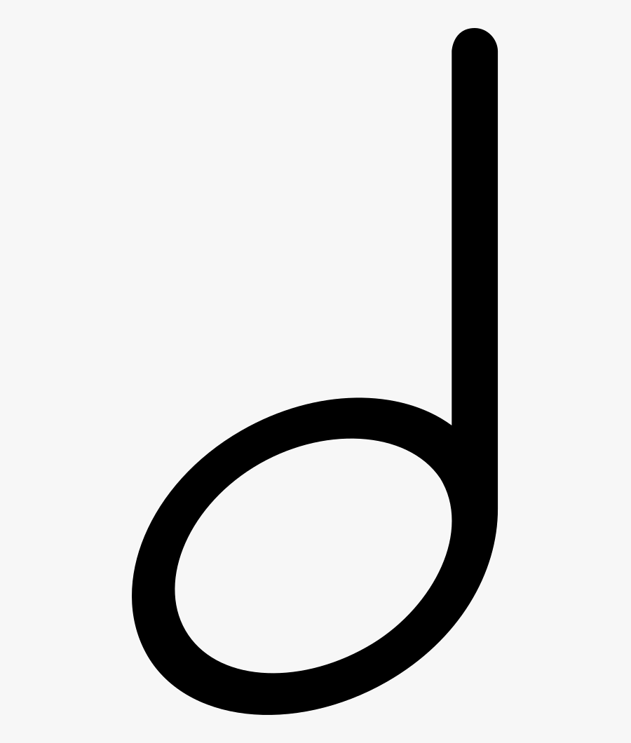 White Music Note Png - Circle, Transparent Clipart