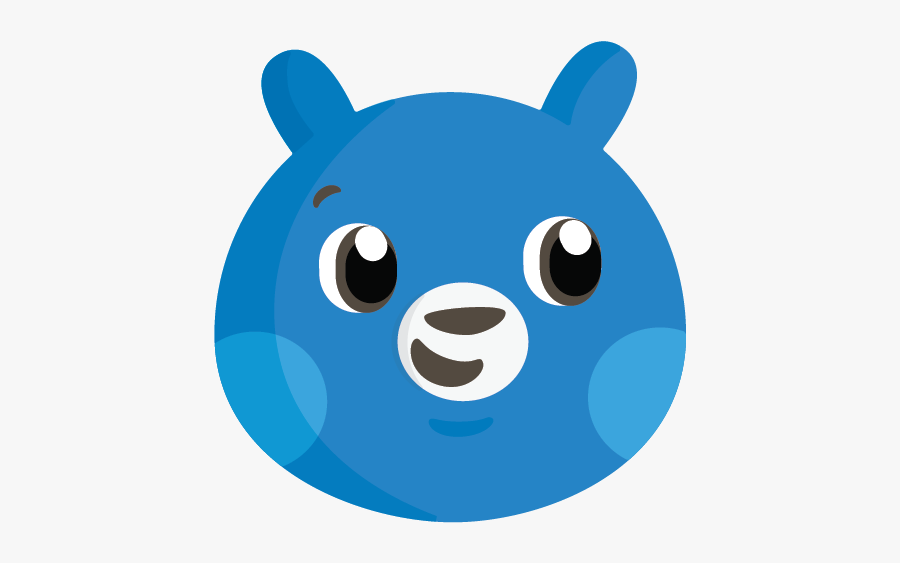 Blue Bear, Transparent Clipart