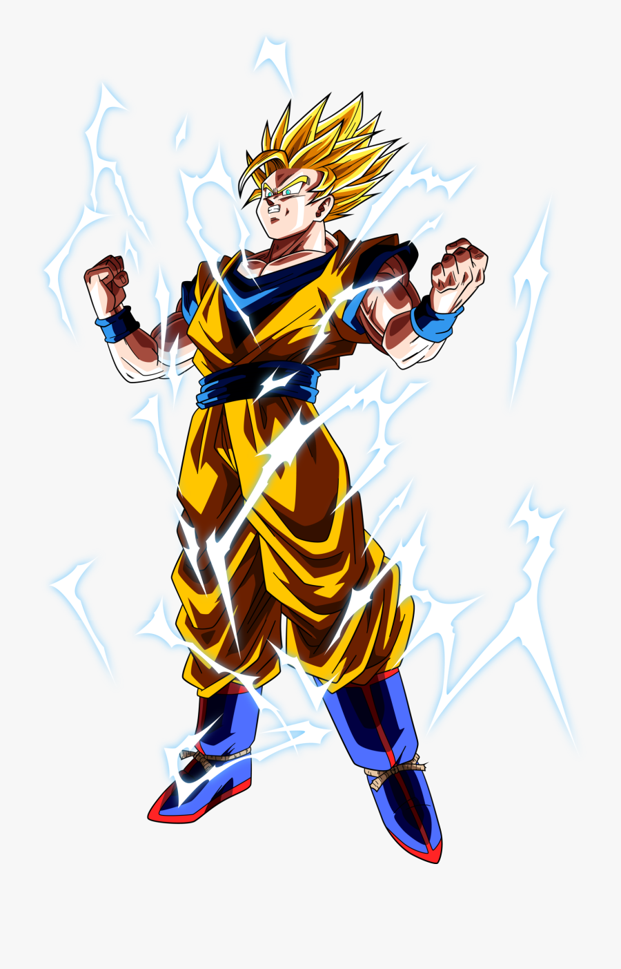 Goku Clipart Super Saiyan2 - Super Saiyan Goku Transparent Background, Transparent Clipart