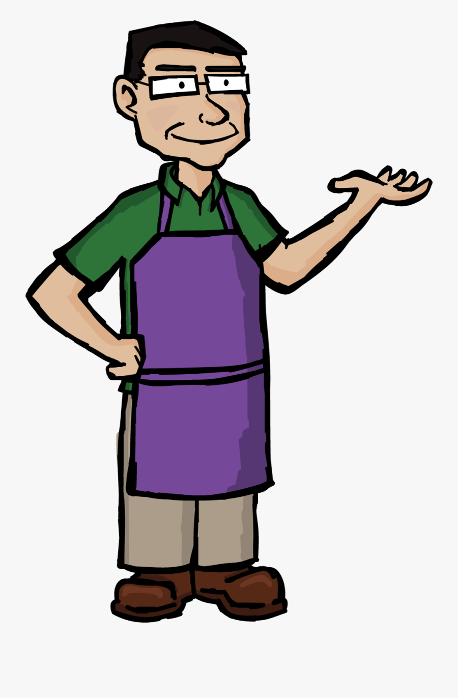 Employee Clipart Shop Owner - Grocery Store Employee Clipart, Transparent Clipart