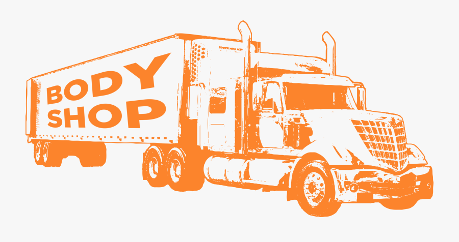 Bodyshop Header Packer City - Truck, Transparent Clipart
