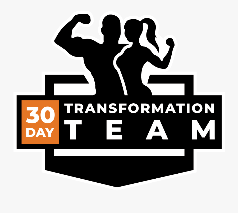 30 Day Transformation Team - Silhouette, Transparent Clipart