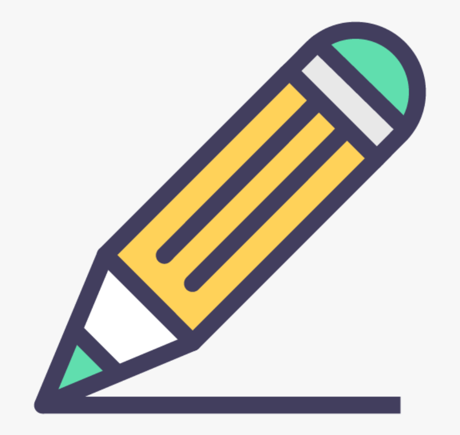 Clip Art Picture Of A Pencil - Pencil Writing Icon, Transparent Clipart