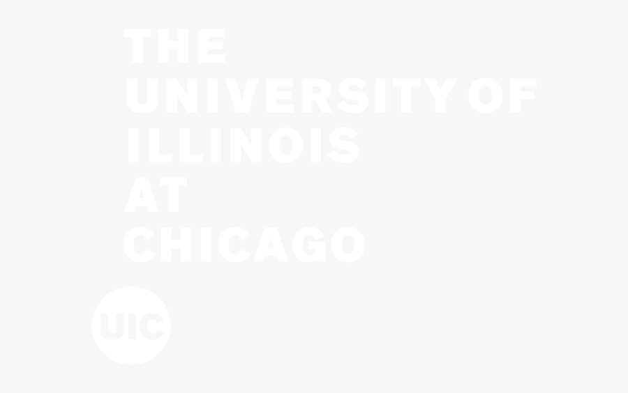 University Of Illinois At Chicago - Black Banner With University Of Illinois At Chicago, Transparent Clipart