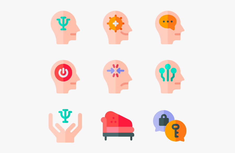 Clip Art Medical Icons - Psychology Vector Png, Transparent Clipart