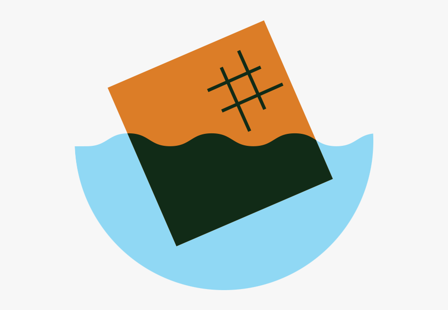 Paper In Water - Cross, Transparent Clipart