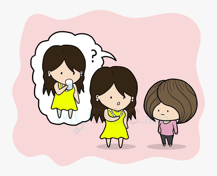 Cold Drink In Menstrual - Cartoon, Transparent Clipart