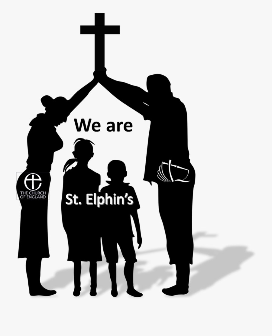 Transparent Christening Png - Family Silhouette Png, Transparent Clipart