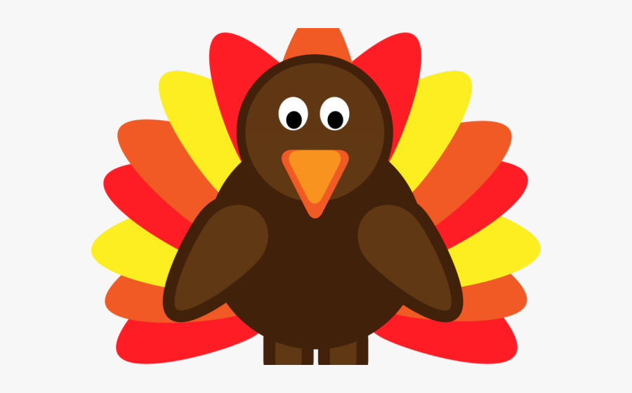 Turkey Bird Clipart Skinny Cartoon - Thankful For You On Thanksgiving, Transparent Clipart