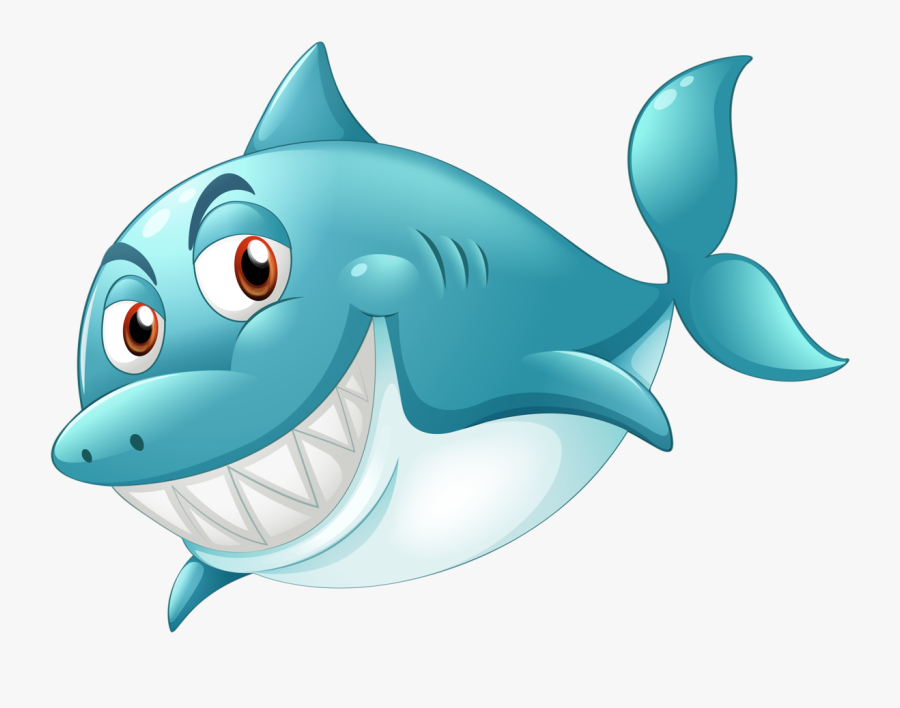 B *✿* Cartoon Fish, Rock Crafts, Painting For Kids, - Shark Teeth Cartoon, Transparent Clipart