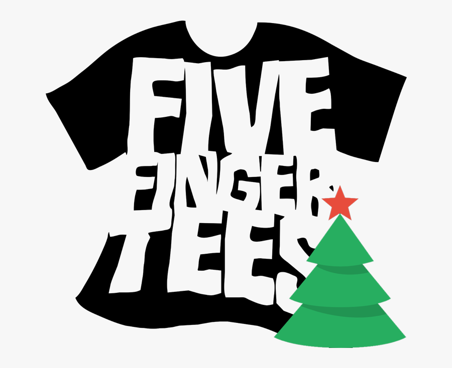 Fivefingertees - Christmas Tree, Transparent Clipart
