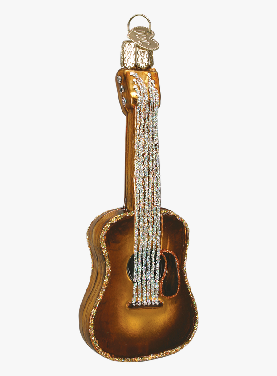 Old World Christmas Guitar Glass Ornament - Christmas Ornament, Transparent Clipart