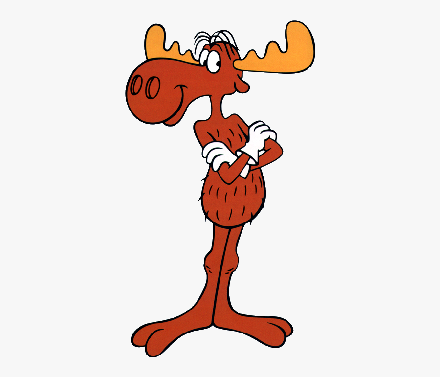 Moose Clipart Comic - Bullwinkle Cartoon, Transparent Clipart