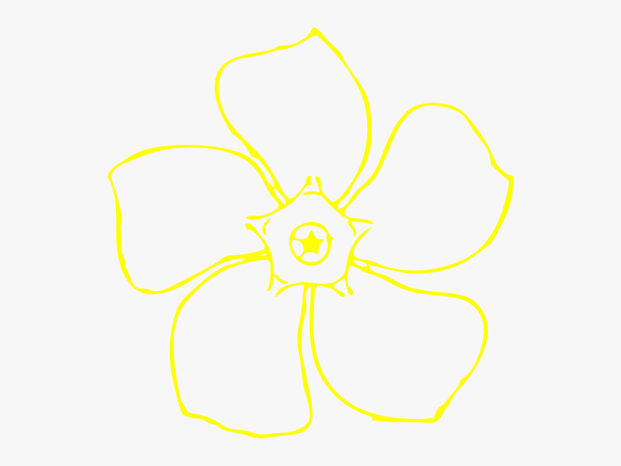 Daffodil Clipart Periwinkle - Periwinkle Flower Head Clipart, Transparent Clipart