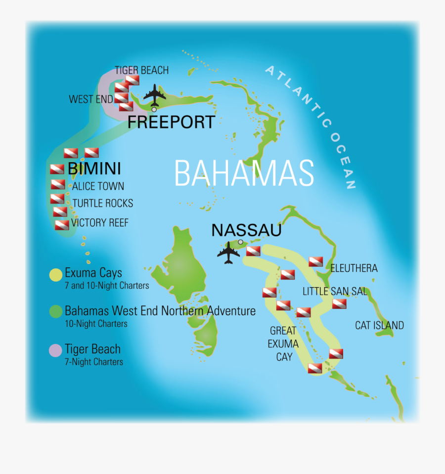 Bahamas Island Map, Transparent Clipart