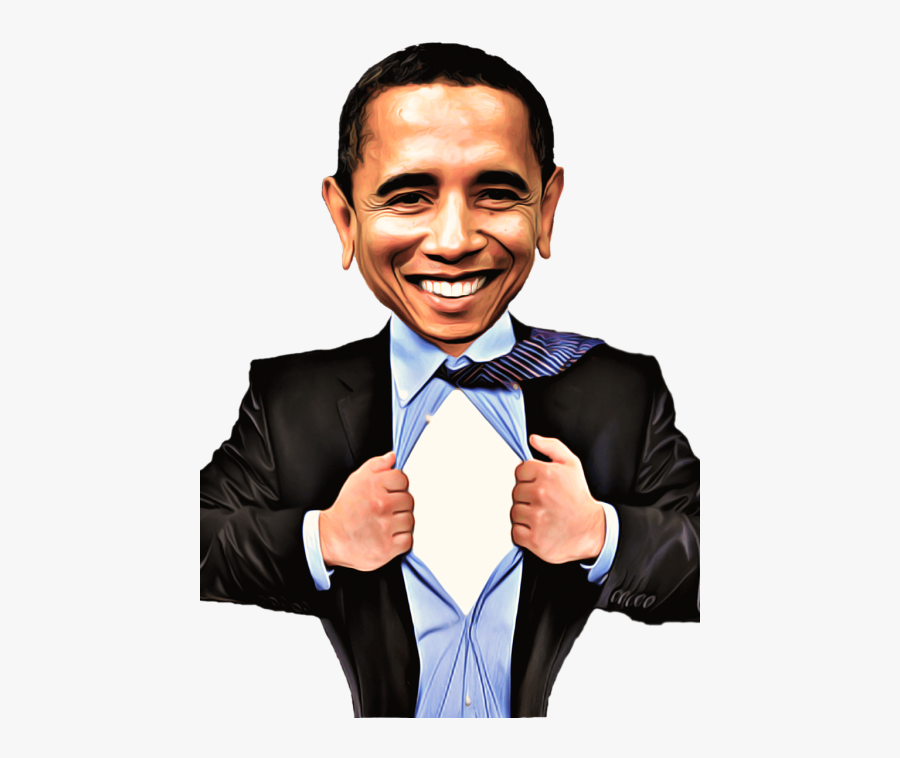 Celebrity Caricature Obama - Barack Obama, Transparent Clipart