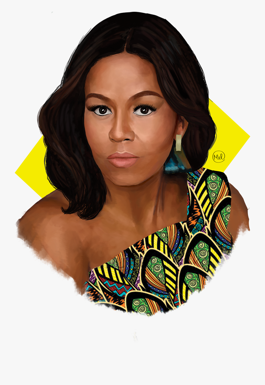 Michelle Obama Transparent - Girl, Transparent Clipart